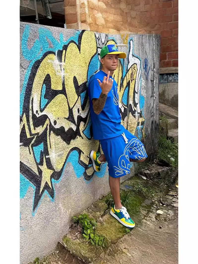 Camiseta Hip-Hop Letras Hombre | Streetwear Urbano