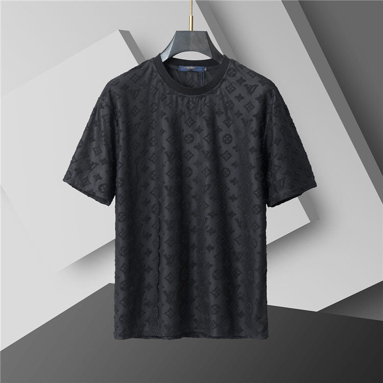 Camiseta de repuesto de algodón de lujo de alta gama transfronteriza, de manga corta de cuello redondo, moda veraniega, dropshipping casual versátil 1