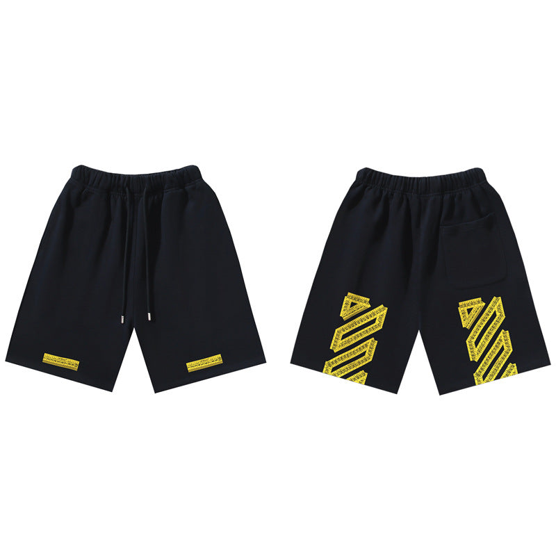 Pantalones Cortos Hombre Estampado Flecha Sueltos | LuxuryMarkt