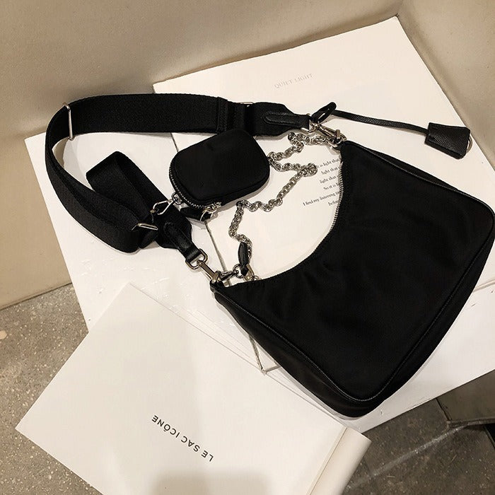 Bolso de nylon para mujer, nuevo bolso crossbody de alta gama, versátil y de moda 2026