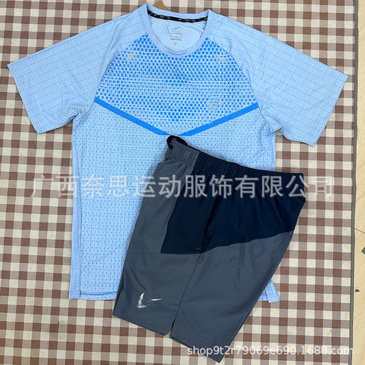 Men's Short Sleeve Sport Set | Quick-Dry Running