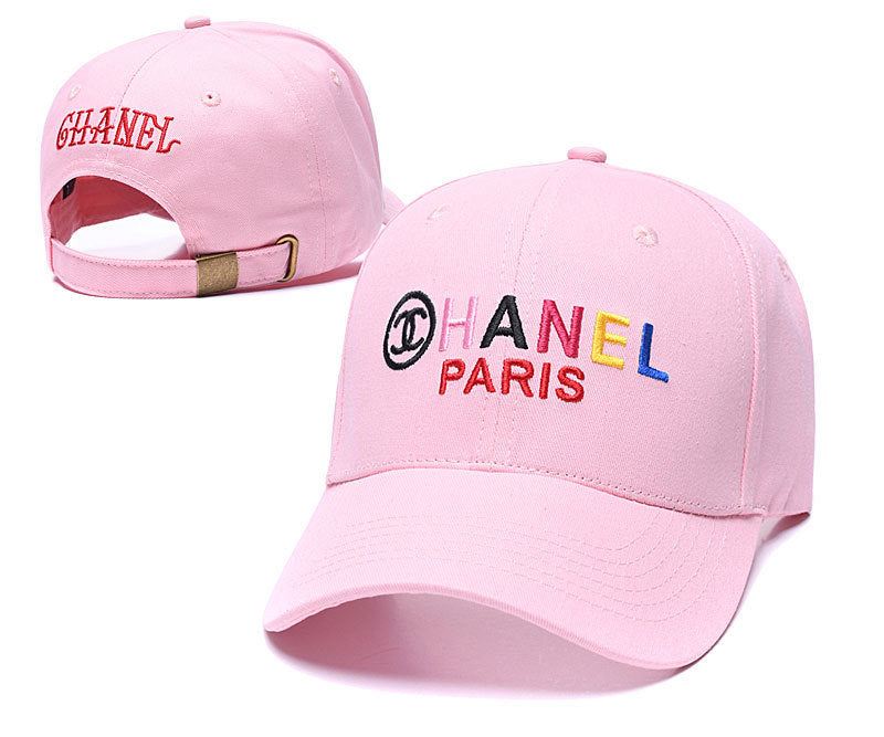 Gorras de béisbol versátiles unisex de estilo coreano con bordado 3D de alta versión, protección solar estilo Chanel al por mayor