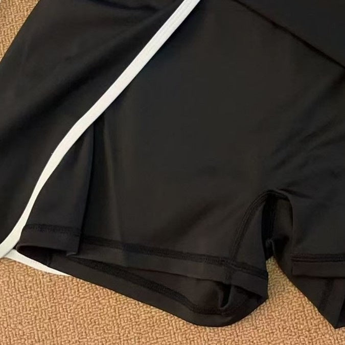 Conjunto de yoga para mujer, antiexposición y a prueba de descargas eléctricas, mono de yoga para correr al aire libre, mono de yoga fino de verano