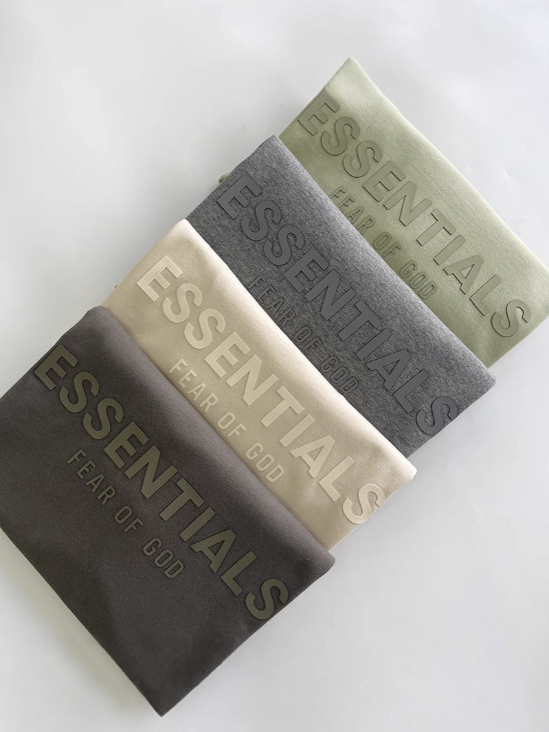 FOG Essentials Camiseta Letras Pecho | Streetwear Unisex Casual