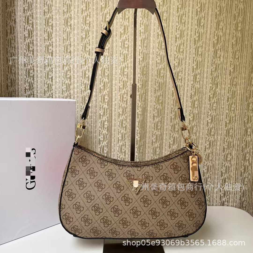 GS Adivina la nueva bolsa europea y americana sencilla de suegra, bolsa de bolita de color sólido para bolsas, solapa cruzada de un hombro