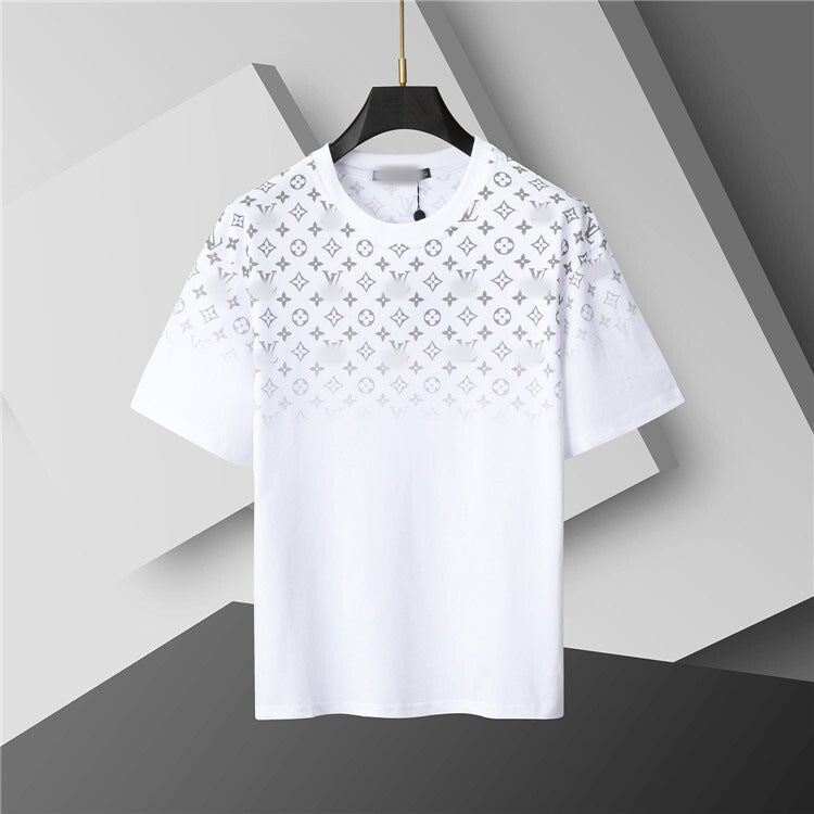Versión correcta de 2026 de la nueva camiseta ligera de lujo de verano, camiseta de manga corta de cuello redondo y versátil para hombres y mujeres, países extranjeros de Europa y Estados Unidos