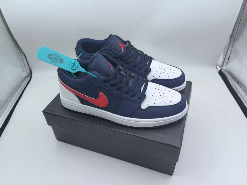 N Unisex Black and White AJ1 Sneakers | With Box