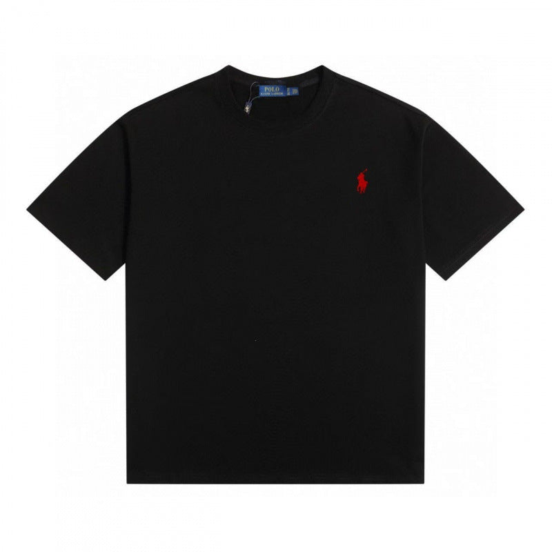 Klassisches RL-T-Shirt aus reiner Baumwolle für Herren | Rundhalsausschnitt Kurzarm Bestickt
