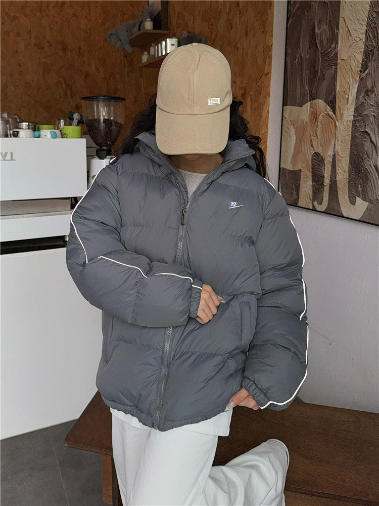 Reflektierende Sportjacke mit Kapuze N | Wintermantel | Luxury Markt
