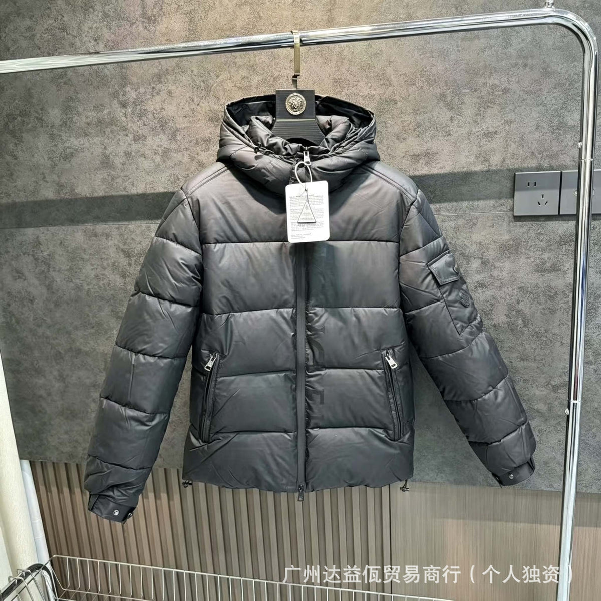Mengjia Maya dicke Daunenjacke, glänzende, warme Unisex-Jacke mit Kapuze, Export möglich