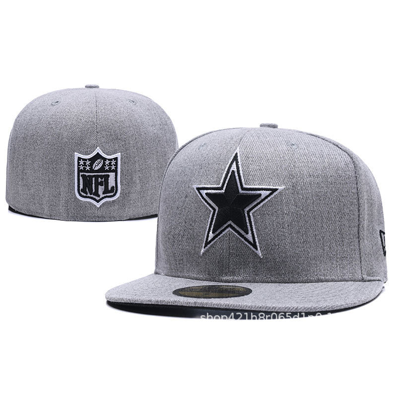 Baseball-Cap, geschlossene Rückseite, flacher Schirm, Mix | Unisex, verstellbar, gebogener Schirm