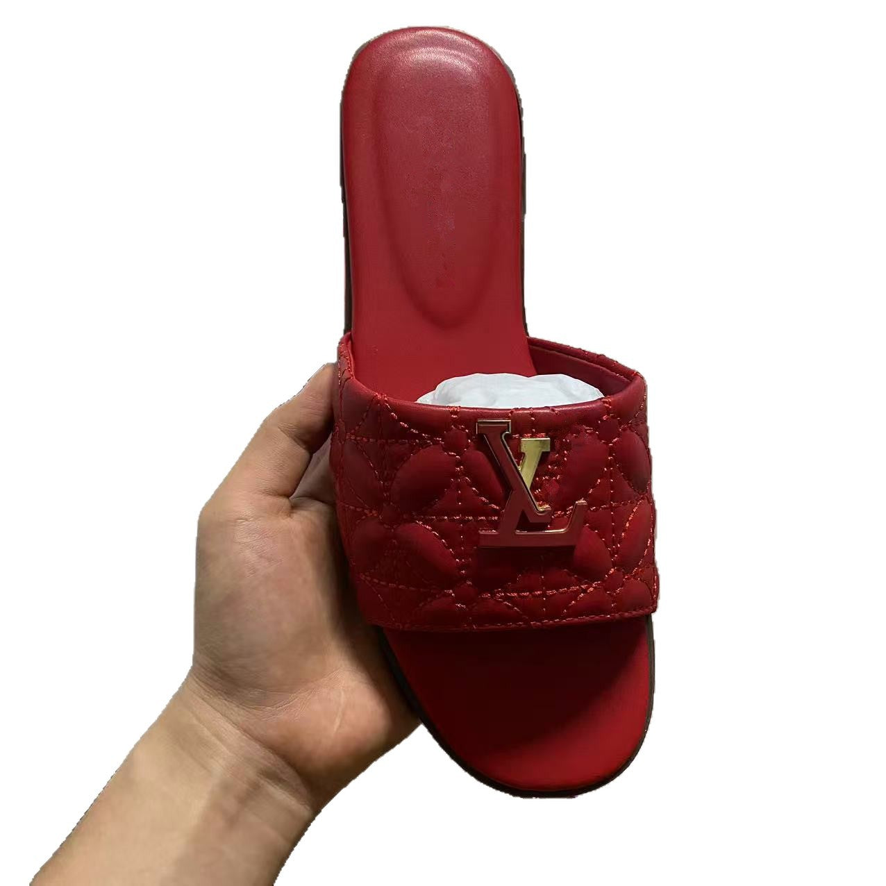 Zapatillas Lujia de la estación europea, zapatillas nuevas de mujer para verano 2025, chanclas de alta gama de moda, ropa de exterior para bailarinas de mujer frescas