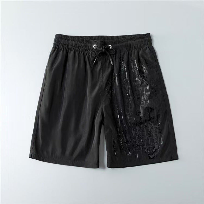 Verano 2026 Nuevos pantalones de playa transfronterizos europeos y americanos de secado rápido, pantalones cortos casuales holgados y de moda al por mayor