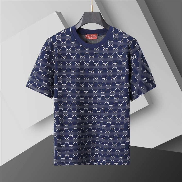 Versión correcta de 2026 de la nueva camiseta ligera de lujo de verano, camiseta de manga corta de cuello redondo y versátil para hombres y mujeres, países extranjeros de Europa y Estados Unidos