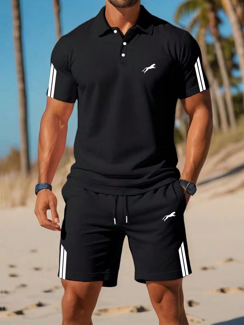 Completo 3D manica corta + pantaloncini | Asciugatura rapida uomo Mix