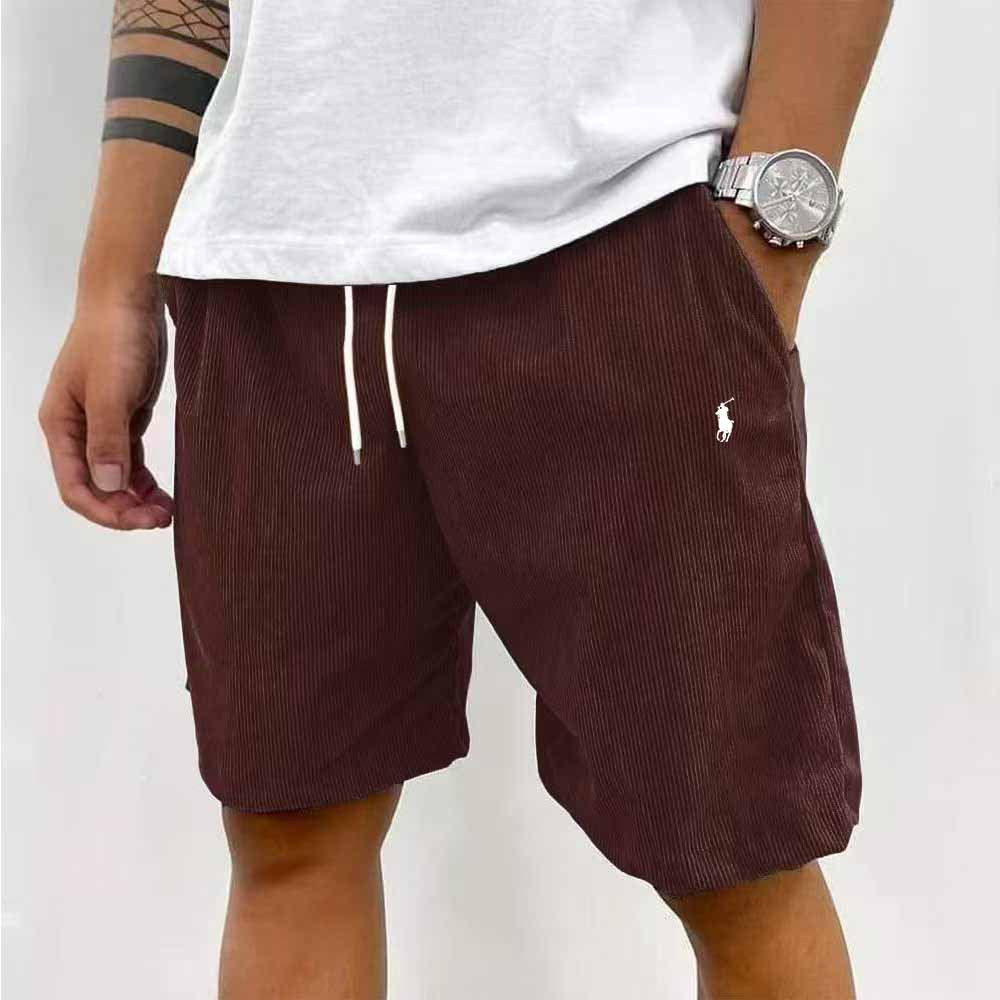 Pantalones Cortos Hombre | Deportivos Pana Bordado Pony Casual 2026