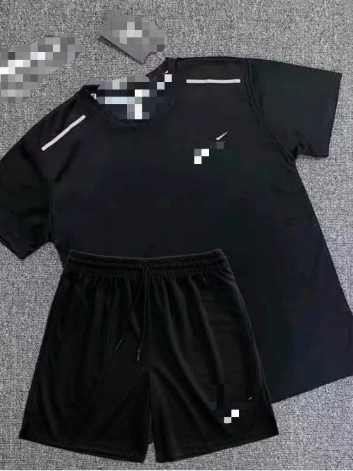 Deportes de verano, baloncesto, fitness, entrenamiento de atletismo masculino y femenino, manga corta, secado rápido, pantalones cortos de atletismo, conjuntos de ropa deportiva