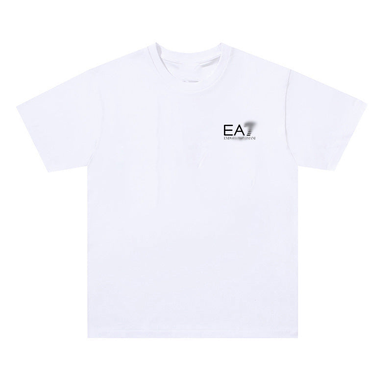 Nueva camiseta transfronteriza de manga corta con letras con letras casual y suelta de algodón puro para mujeres en la calle dropshipping