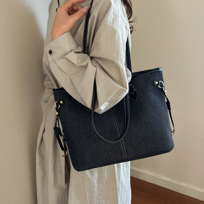 Bolso Tote De Mujer Color Block