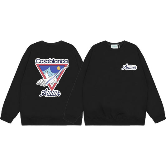 Casablanca Terry Sweater | Printed lettering
