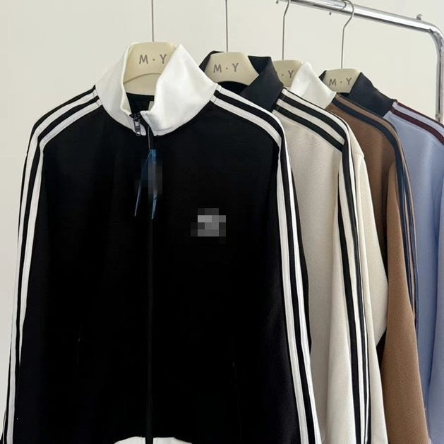 Veste AD unisexe | Col montant et trois bandes