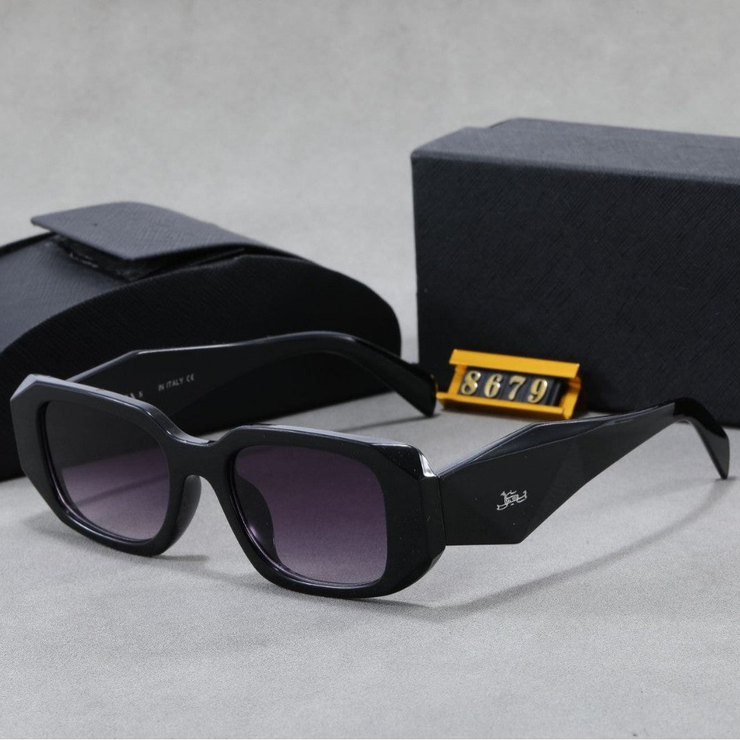 Nuevas gafas de sol de corte poligonal de la familia P, unisex, gafas de sol personalizadas con protección UV de moda, gafas al por mayor