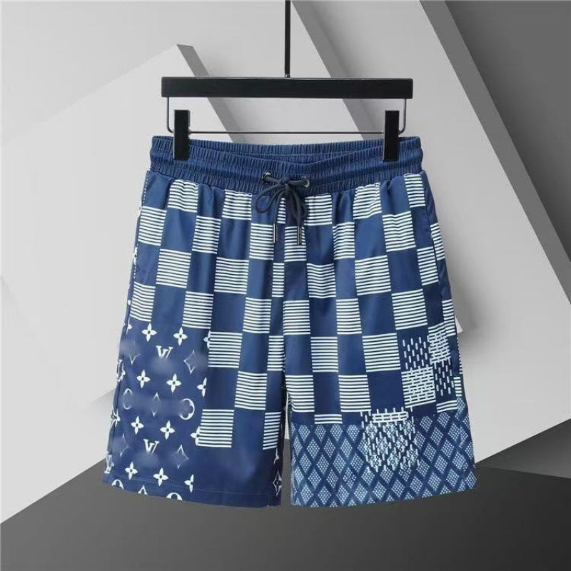 Verano 2026 Nuevos pantalones de playa transfronterizos europeos y americanos de secado rápido, pantalones cortos casuales holgados y de moda al por mayor