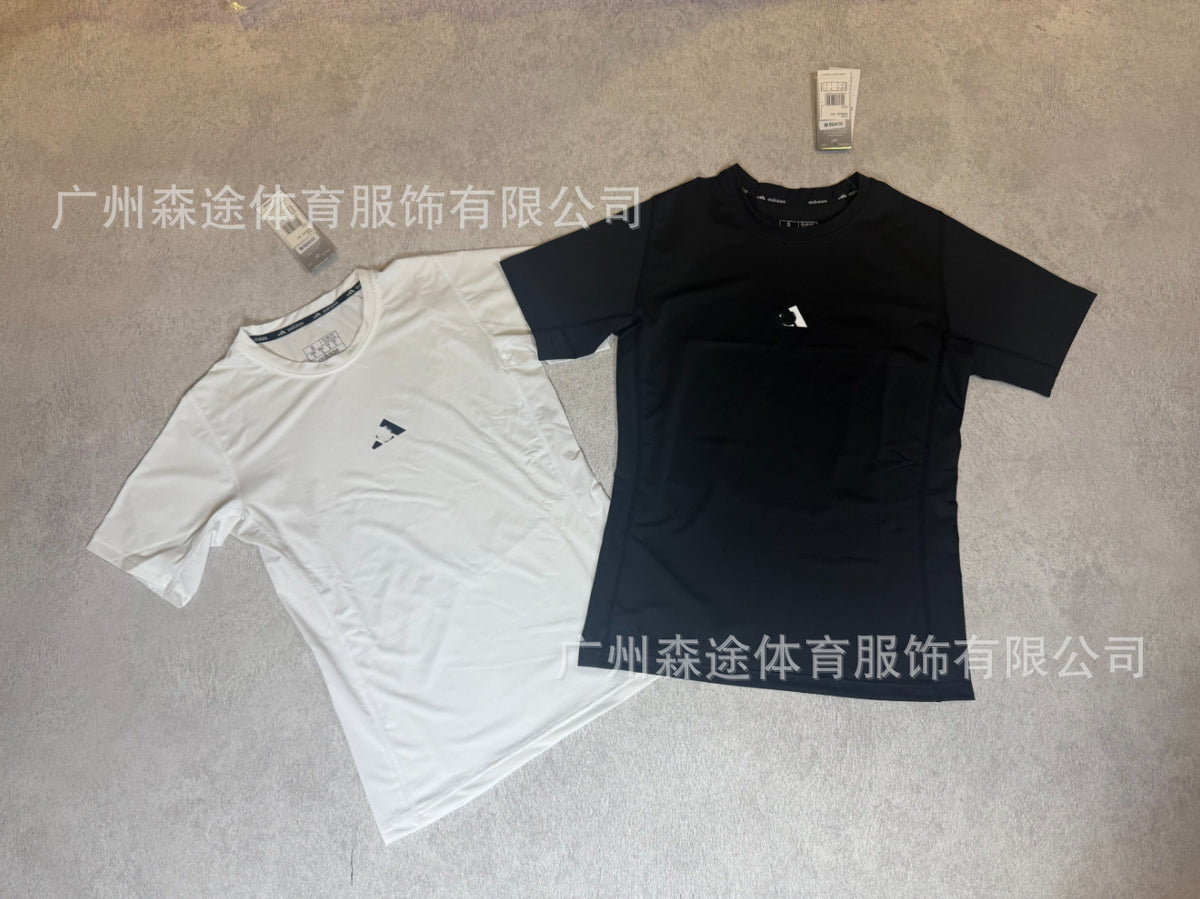Fitted sports t-shirt, short and long sleeve, breathable, running, fitness, soccer, basketball training base layer, quick-dry, high elasticity