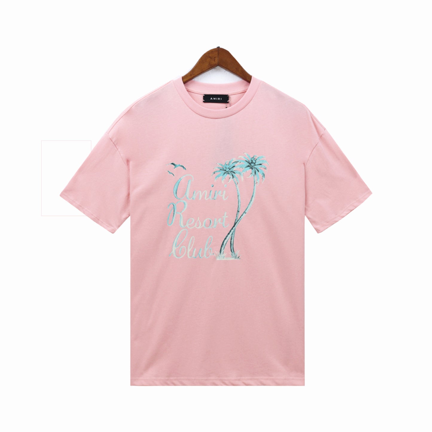 2024 Verano 2024 AM1R1 ICON Letter Totem Letter Totem Pattern Coconut Tree T-shirt Unisex