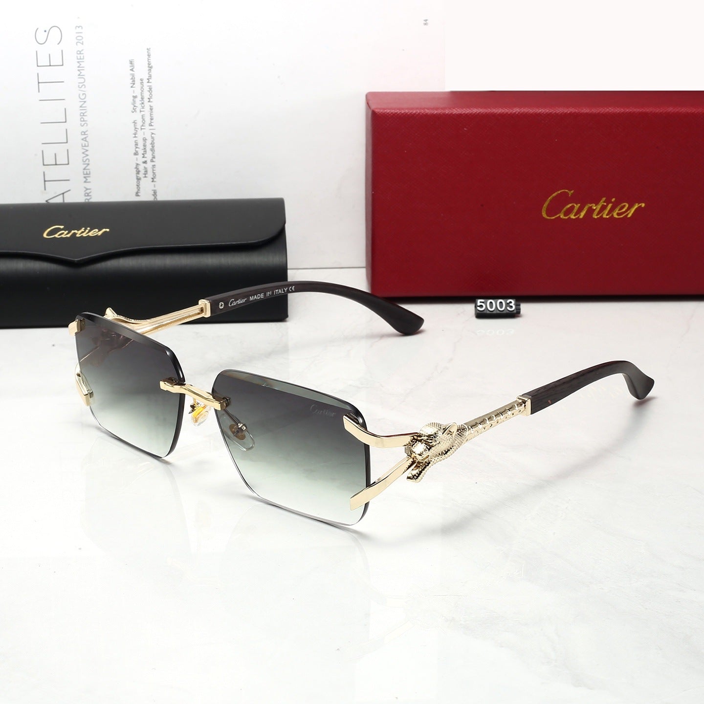 Gafas de Sol Estilo INS Sin Montura Mujer Protección UV