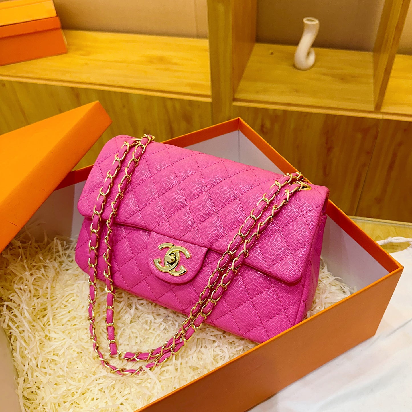 Bolso de un solo hombro con bordado de diamantes estilo Chanel transfronterizo, nuevo estilo de moda 2025, bolso cruzado pequeño y de alta calidad para desplazamientos