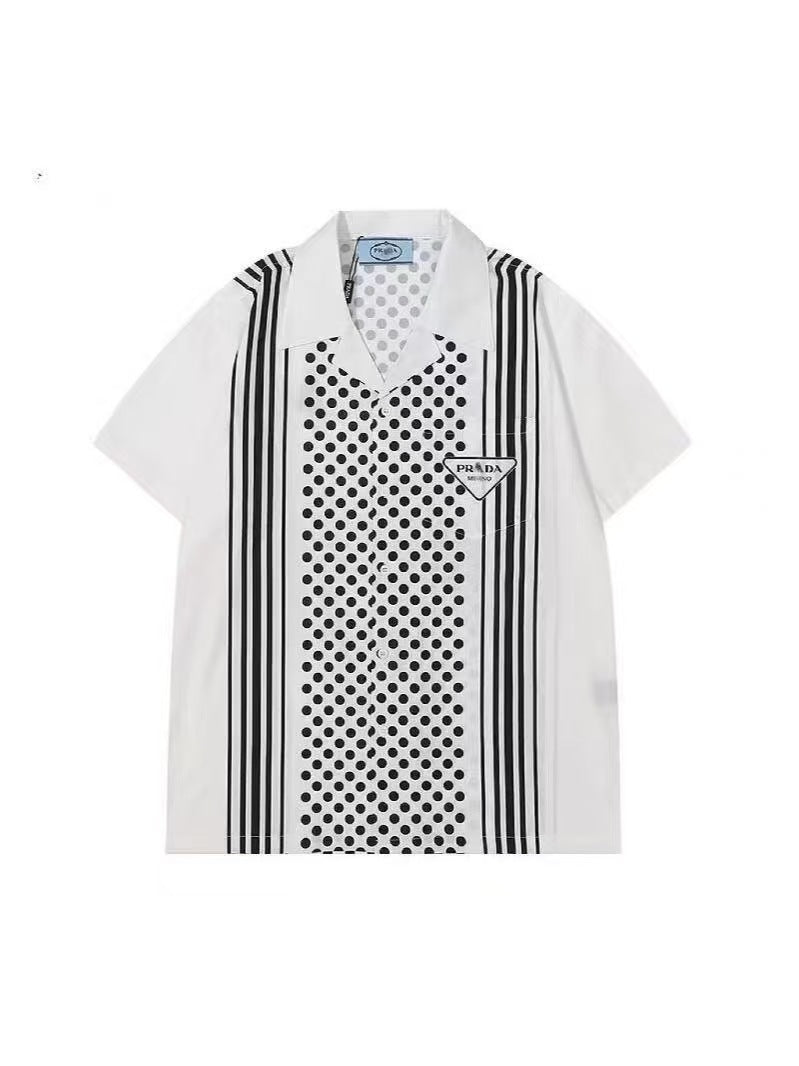 Chemise homme imprimée P | Col et boutons