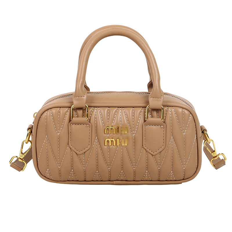Bolso de bolos de alta gama y de moda cuidadosamente seleccionado, nuevo bolso Boston 2025, bolso cruzado versátil de hombro para mujer