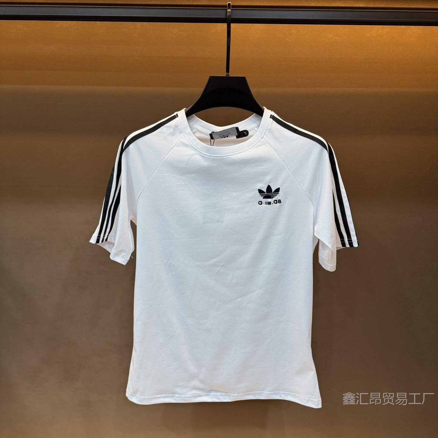 Camiseta de manga corta bordada trébol para verano para hombres y mujeres, 857 857 deportiva casual deportiva de cuello redondo