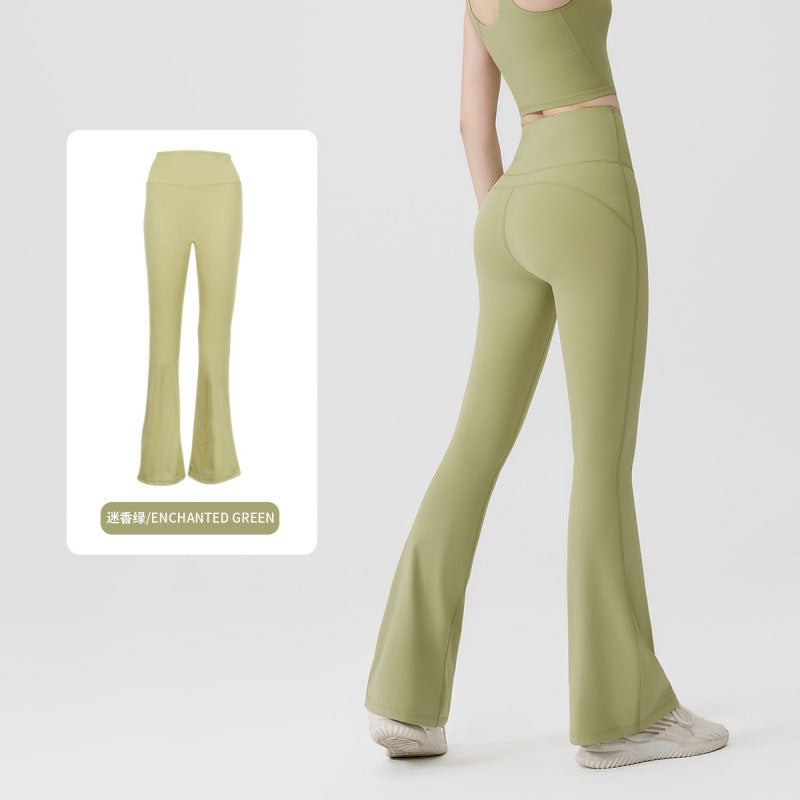 Pantalón Yoga Mujer AL | Microacampanado Y Talle Alto