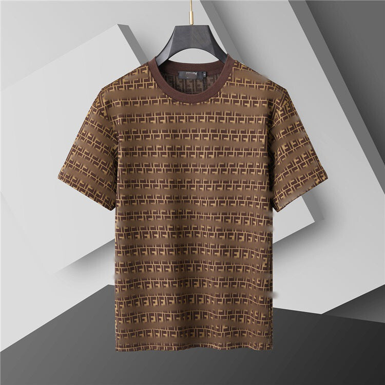 Versión correcta de 2026 de la nueva camiseta ligera de lujo de verano, camiseta de manga corta de cuello redondo y versátil para hombres y mujeres, países extranjeros de Europa y Estados Unidos