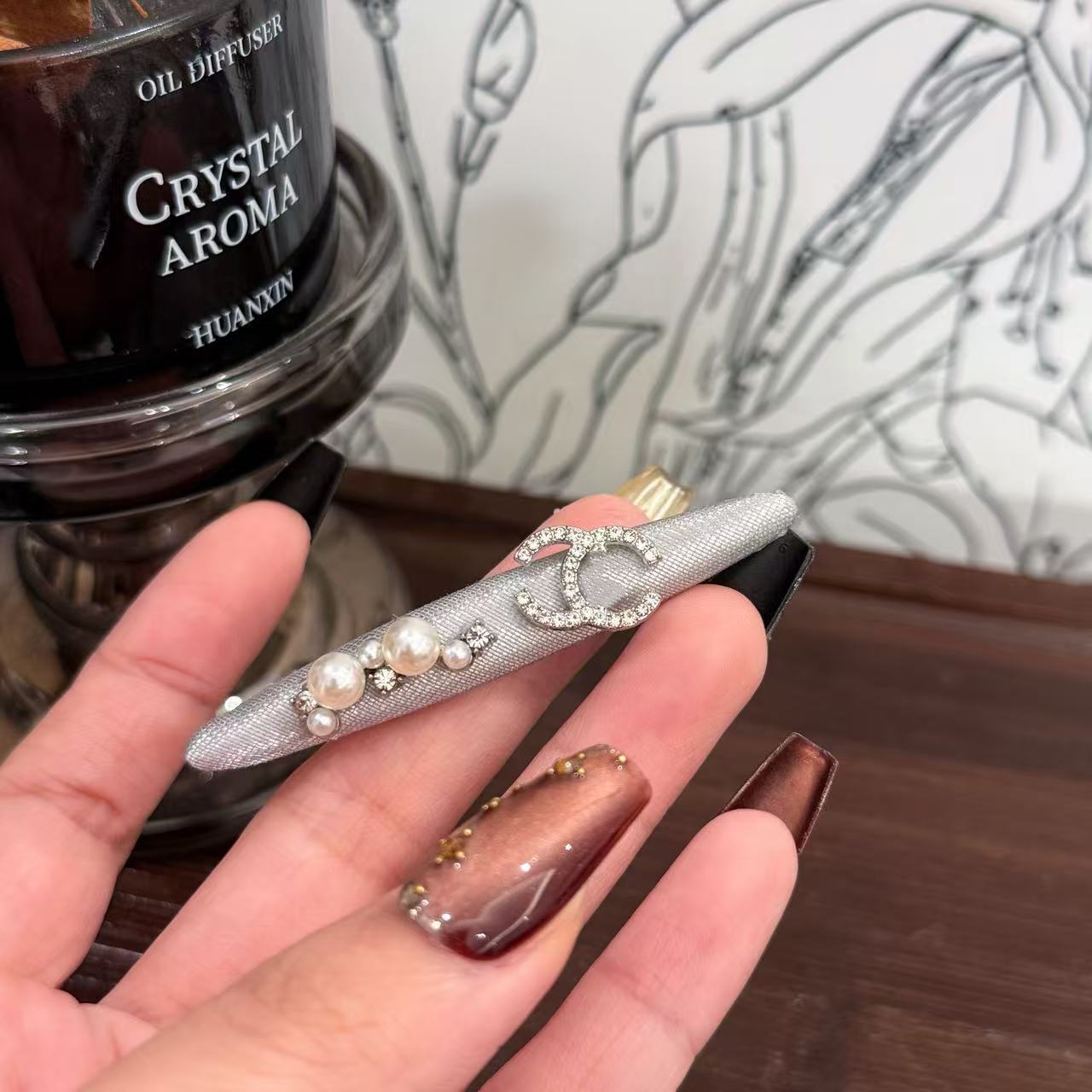 Horquillas Pelo Estilo Chanel | Perlas Cerconio y Satín | LuxuryMarkt