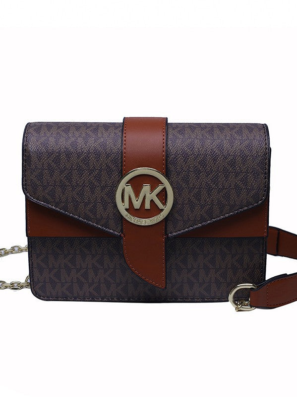 Nuevo bolso cruzado de moda 2025, con letras pequeñas cuadradas de un solo hombro texturizado, con cadena, bandolera de gran capacidad