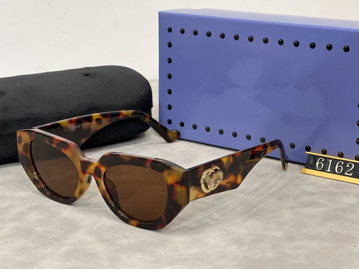 Nuevas gafas personalizadas de moda retro con ojo de gato europeas y americanas, gafas unisex bloqueadoras de UV INS