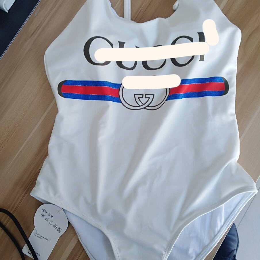 Nuevos bañadores transfronterizos, ropa deportiva sexy de una pieza con tirantes, bañadores con letras para mujer populares en Europa y América