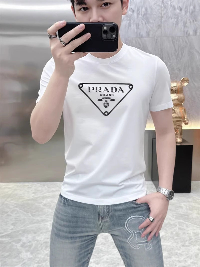 Camiseta de manga corta para parejas de pareja de maniga corta de verano 2025, superventas europeas y americanas de estilo coreano suelto y suelto de talla grande, streetwear versátil