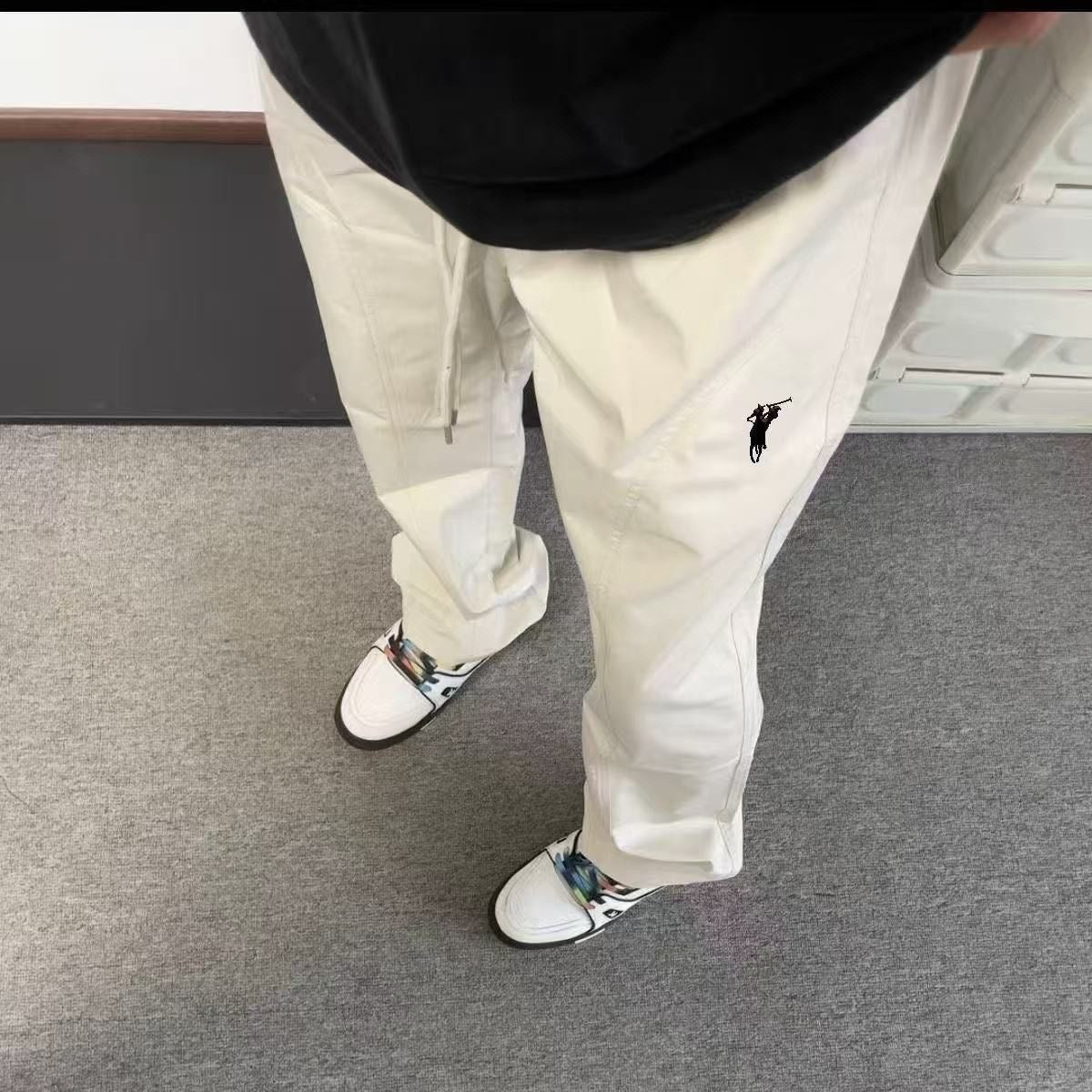 Pantalon décontracté homme | Jambe droite séchage rapide été