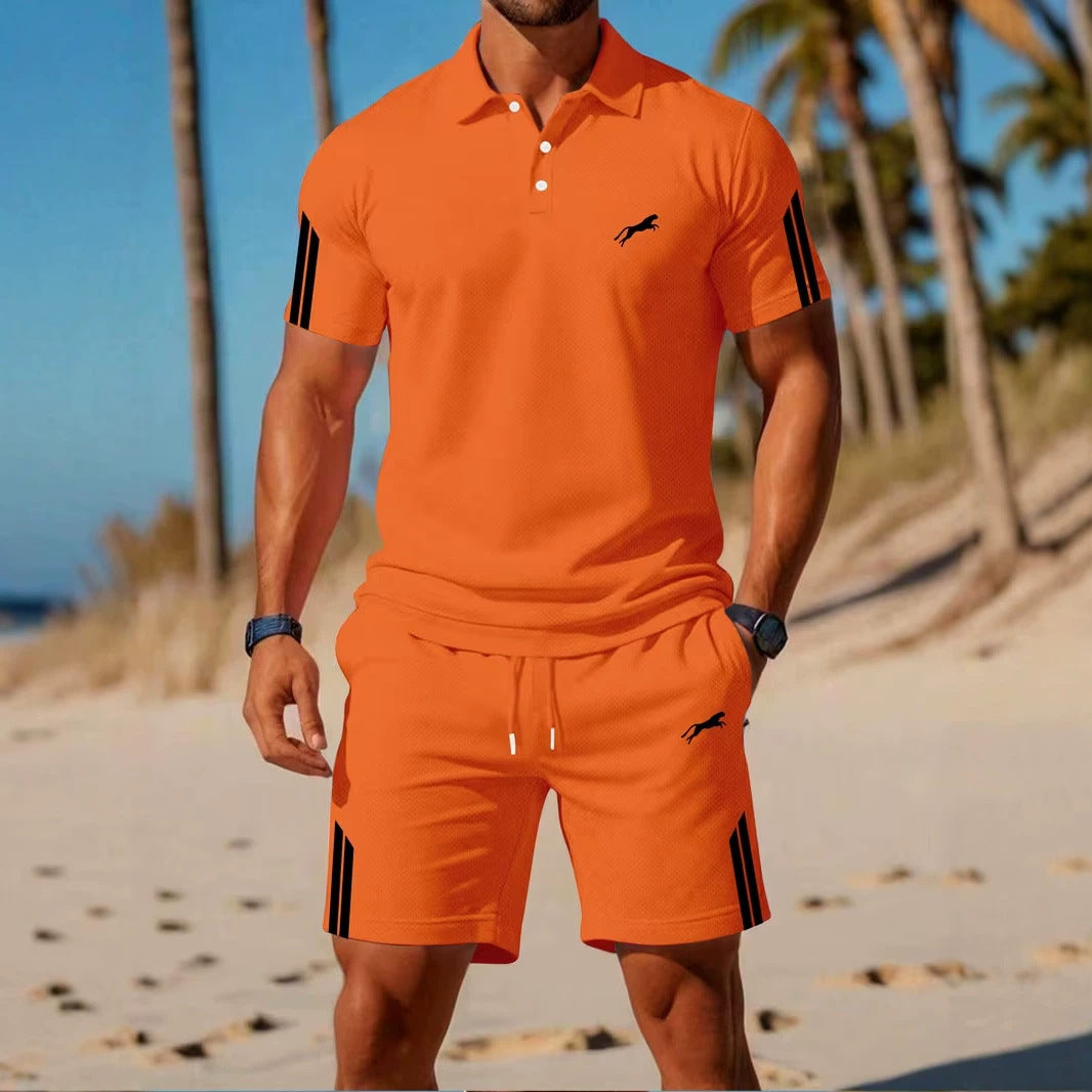 Completo 3D manica corta + pantaloncini | Asciugatura rapida uomo Mix