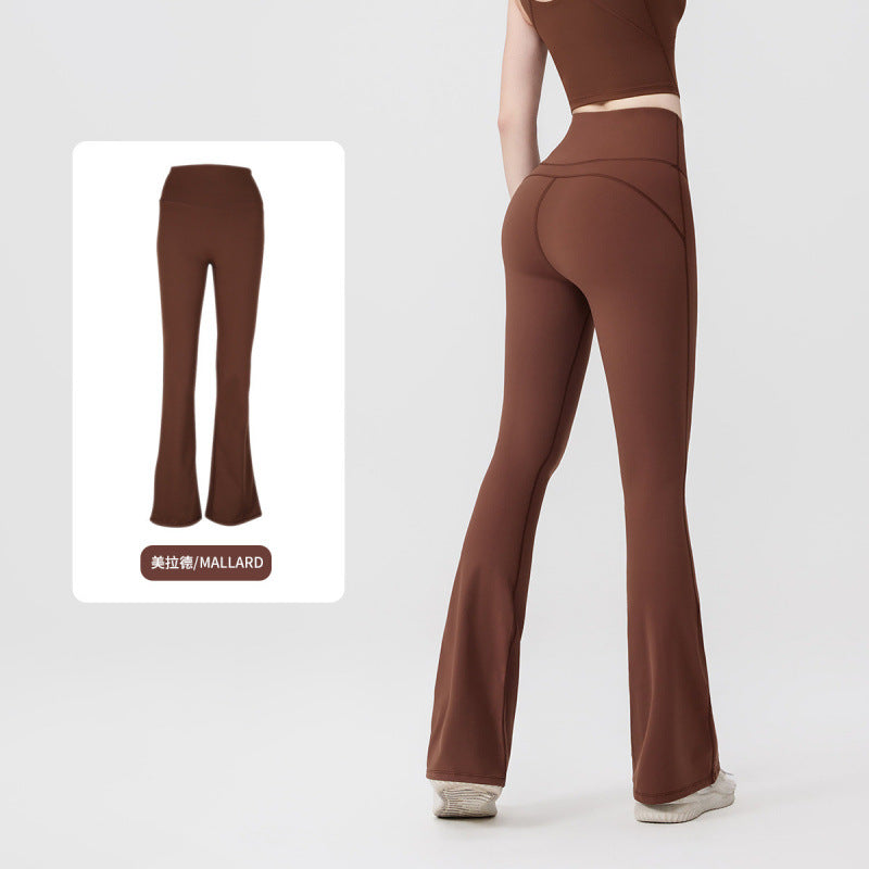 Pantalón Yoga Mujer AL | Microacampanado Y Talle Alto