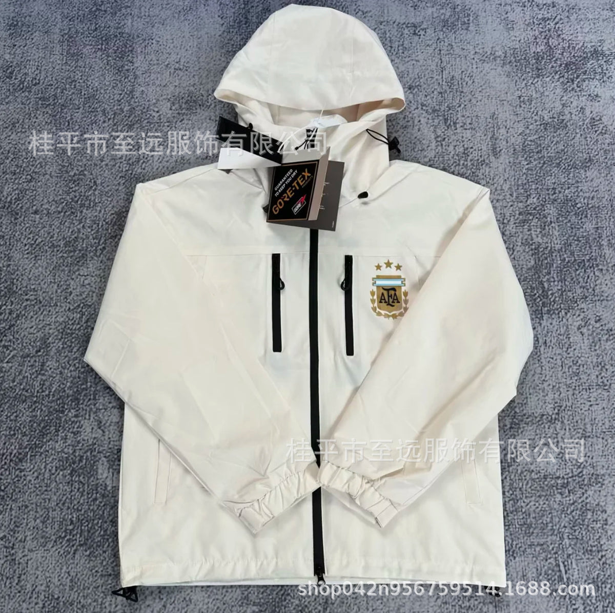 Veste brésilienne, coupe-vent à capuche, veste imperméable coupe-vent, usine d'articles de sport, vêtements d'entraînement de football en gros