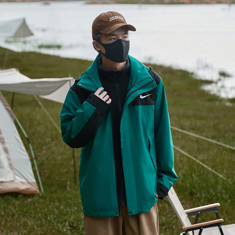 Plaid Mountaineering Windbreaker Jacket | Outdoor Premium