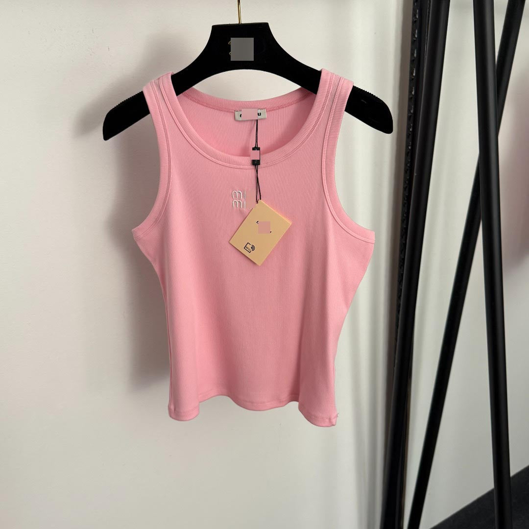 Women's Tank Top MM | Embroidered Cotton
