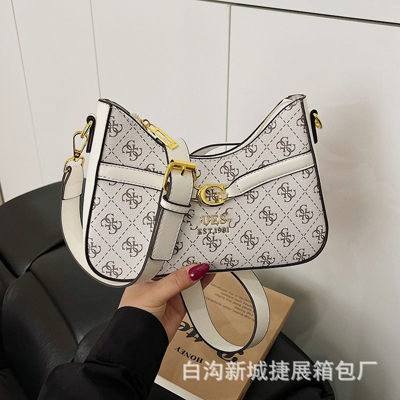 El bolso cruzado de monograma de alta gama de 2026 para mujer de un solo hombro de tendencia y muy vendido de moda para mujer