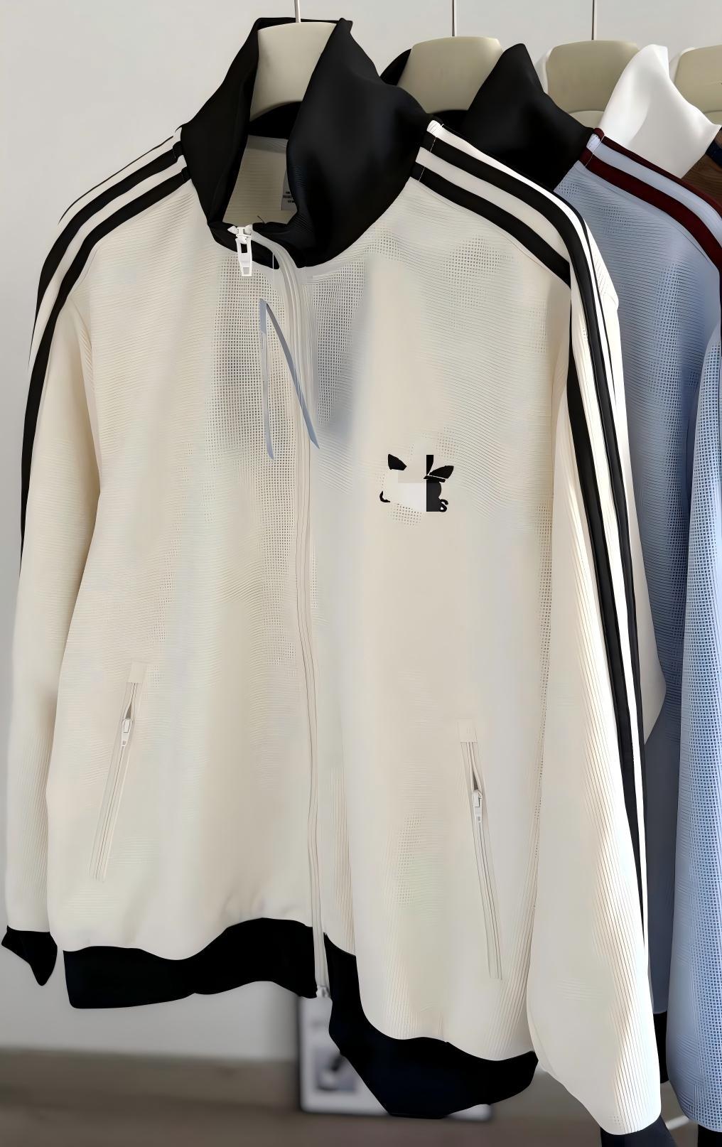Veste AD unisexe | Col montant et trois bandes