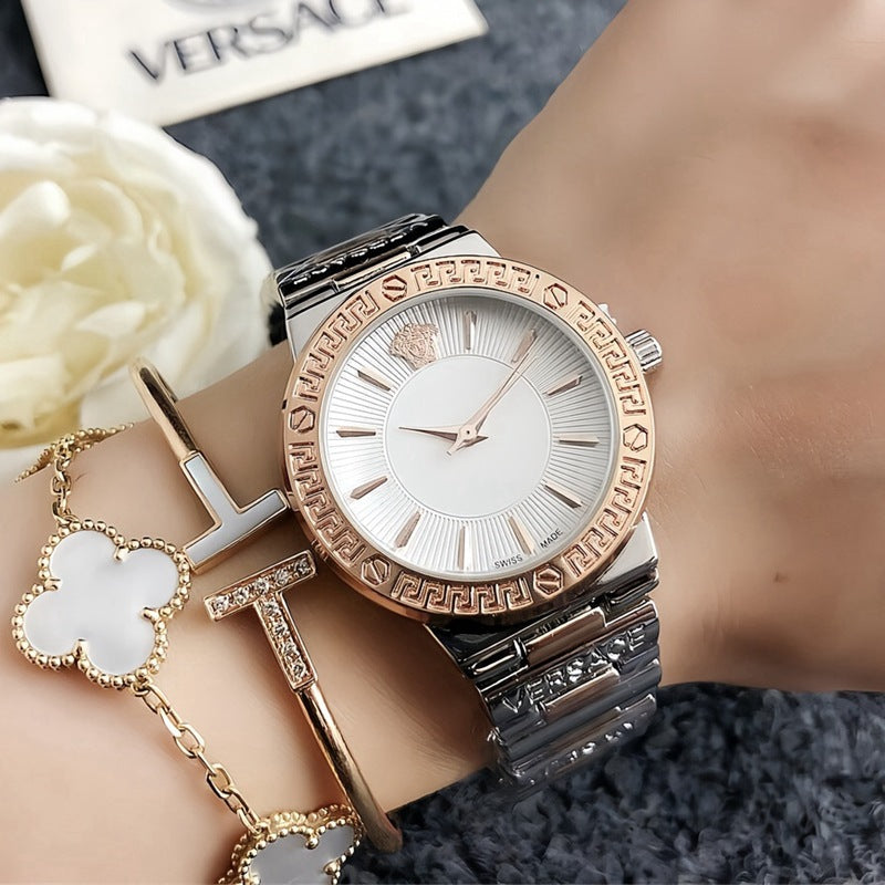moda y reloj subcarátil personalizado versátil, exquisito reloj de diamantes para mujer, reloj de cuarzo impermeable